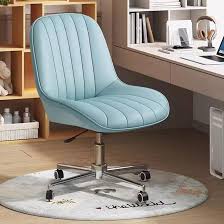 Silla de Oficina Moderna sin Brazos con Ruedas