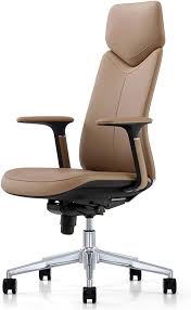 Silla Ejecutiva de Lujo Beige - Ergonómica y Ajustable