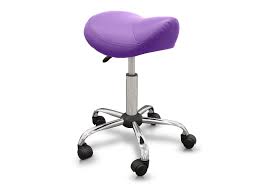 Taburete Ergonómico Tipo Pony con Base de Acero
