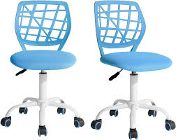 Sillas Ergonómicas Ajustables y Giratorias para Oficina - Color Azul