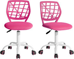 Juego de 2 Sillas de Oficina Ajustables