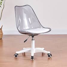 Silla de Oficina Acrílica Transparente Ajustable