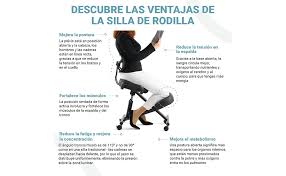 Silla Ergonómica de Rodillas BLACK POINT O'KNEEL en Cuero