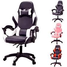 Silla Ergonómica T-THREE de Cuero para Juegos y Oficina