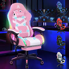 Silla Gaming Alfordson con RGB y Masaje 8 Funciones