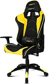 Silla Gaming DR300: Piel Sintética Negra y Amarilla