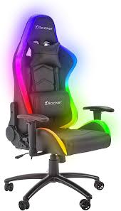 Silla Gamer X Rocker Bravo RGB con Iluminación LED y Ergonomía Ajustable