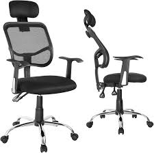 Silla de Oficina Ergo ER-413: Ajustable y Con Reposacabezas