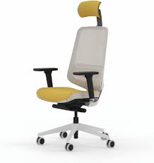 Silla Ergonómica de Malla Dot Pro Forma 5 - Amarilla