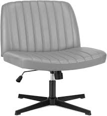Silla de Oficina Ajustable y Giratoria con Patas Cruzadas