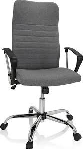Silla de Oficina ARTON 40 - Respaldo Alto y Tela Gris