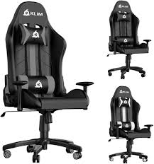Silla Gaming KLIM 2023 - Soporte Lumbar y Cervical Ajustable