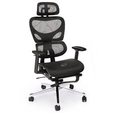 Silla de Oficina Ergonómica con Reposapiés y Respaldo Alto